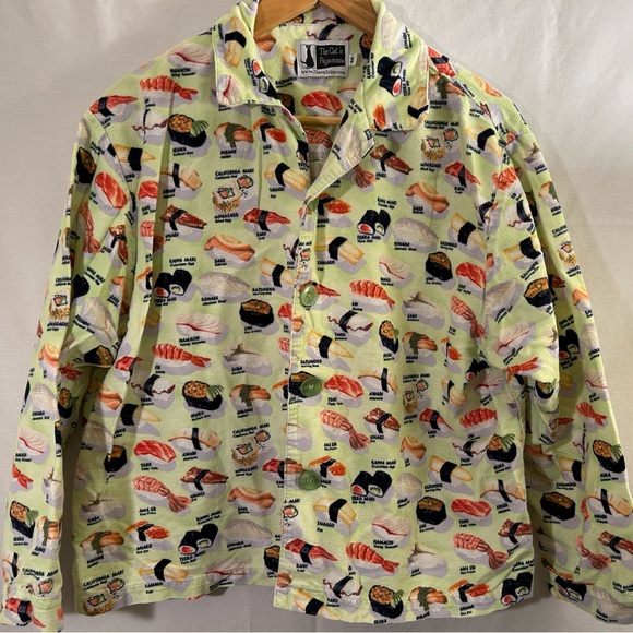 the cat’s pajamas Other - The Cat’s Pajamas Sushi Print Cotton Flannel Pajama Top Size Medium